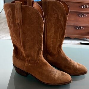 Lucchese Cowboy Boots with Embroidered Shaft